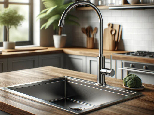 Nowoczesny zlewozmywak kuchenny