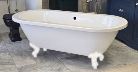 Galatea Design Retro Wanna wolnostojąca 169x80 bez nóg biały połysk