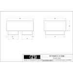 Gessi Rettangolo Mydelniczka (czarna) stainless steel 20826.149 / 20826149