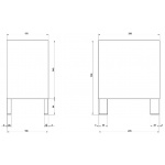 Gessi Rettangolo Kosz na śmieci (czarny) stainless steel 20991.149 / 20991149