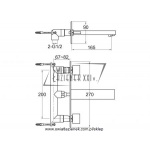 STEINBERG SERIA 160 bateria umywalkowa 3-otworowa, chrom 160 1955 / 1601955 / 160.1955