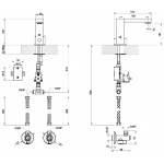 Gessi Rettangolo Bateria umywalkowa sensoryczna stainless steel 30501.149 / 30501149