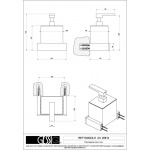 Gessi Rettangolo Dozownik na mydło (czarny) stainless steel 20814.149 / 20814149
