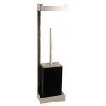 Gessi Rettangolo Szczotka z papiernicą (czarna) stainless steel 20868.149 / 20868149