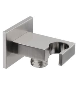 Gessi Rettangolo Kolanko wypływu z uchwytem na słuchawkę stainless steel 20161.149 / 20161149