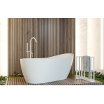  Alanad Gangotri Wanna wolnostojąca 170x72 cm z przelewem szczelinowym Biały AWW-010-170ZP PROMOCJA!!