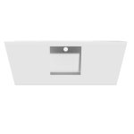 Alanad Gauli Wanna wolnostojąca przyścienna 160x75 z okrągłym przelewem biały AWW-004-160NPP