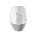 Alanad Rongbuk Evo Wanna wolnostojąca 160x75 z przelewem szczelinowym biały AWW-012-160ZP