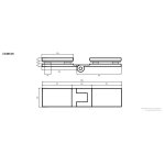 Alanad Sajno Parawan nawannowy 3-panelowy składany 100x150 chrom SPW-003-100CH