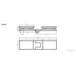 Alanad Sajno Parawan nawannowy 3-panelowy składany 120x150 chrom SPW-003-120CH