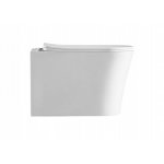 Alanad Siklawa Miska WC wisząca bezrantowa z deską wolnoopadającą 48,5x36x36 cm biała CMW-003