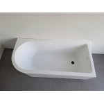      Alanad Upsala Prawa Wanna przyścienna 170x75 cm z przelewem szczelinowym Biały AWW-009-170ZP-P WYPRZEDAŻ EKSPOZYCJI!!