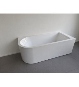      Alanad Upsala Prawa Wanna przyścienna 170x75 cm z przelewem szczelinowym Biały AWW-009-170ZP-P WYPRZEDAŻ EKSPOZYCJI!!