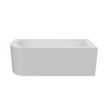 Alanad Upsala Uni Wanna narożna 170x75 z przelewem okrągłym biały AWW-009-170NPP-P