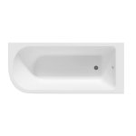 Alanad Upsala Uni Wanna narożna 170x75 z przelewem okrągłym biały AWW-009-170NPP-P