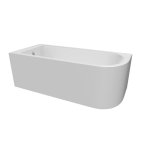 Alanad Upsala Uni Wanna narożna 170x75 z przelewem okrągłym biały AWW-009-170NPP-L