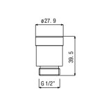 Alpi Allen Adapter do słuchawki chrom AC323CR