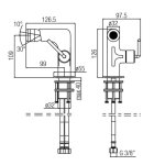 Alpi Allen Bateria bidetowa jednootworowa chrom AL98201CR