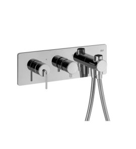 Alpi Allen Bateria prysznicowa podtynkowa z zestawem prysznicowym i przełącznikiem chrom AL98L863DCR