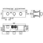 Alpi Allen Bateria prysznicowa podtynkowa termostatyczna chrom AL98L169CR