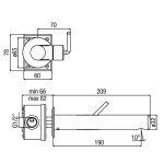 Alpi Allen Bateria umywalkowa podtynkowa chrom AL98876CR