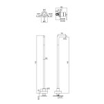 Alpi Allen Bateria umywalkowa wolnostojąca z mieszaczem podtynkowym chrom ALB01CR+AL98861CR