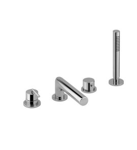 Alpi Allen Bateria wannowa na brzeg wanny 4-otworowa chrom ALM27D31362CR