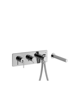 Alpi Allen Bateria wannowa podtynkowa z zestawem prysznicowym chrom AL98L863VDCR