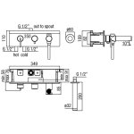 Alpi Allen Bateria wannowa podtynkowa z zestawem prysznicowym chrom AL98L863VDCR
