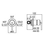 Alpi Allen Mieszacz podtynkowy chrom AL98861CR