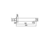 Alpi Allen Wylewka wannowa chrom AC297CR