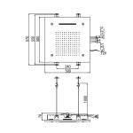  Alpi Deszczownica 3-funkcyjna chrom SFI094ACR
