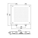 Alpi Deszczownica chrom SF097ACR