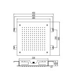 Alpi Deszczownica chrom SF096ACR