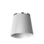 Alpi Fred Deszczownica regulowana chrom/biały FDS01CRBI