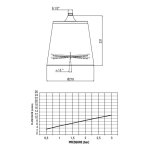  Alpi Fred Deszczownica regulowana chrom/carrara white marble FDS01CRMBO