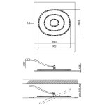 Alpi Groove Deszczownica stal nierdzewna GRO201