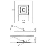 Alpi Groove Deszczownica stal nierdzewna GRQ201