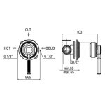 Alpi Le Grand Mieszacz podtynkowy chrom LG14B861CR