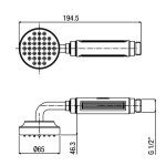 Alpi Le Grand Słuchawka prysznicowa chrom DC071CR