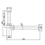 Alpi Le Grand Syfon umywalkowy ozdobny chrom AC324CR
