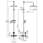  Alpi Le Grand Zestaw prysznicowy chrom LG14RM2251CR