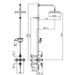  Alpi Le Grand Zestaw prysznicowy termostatyczny chrom LG14RM2151CR