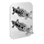 Alpi London Bateria prysznicowa podtynkowa termostatyczna z zaworem odcinającym chrom LO89161CR