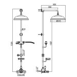  Alpi London Zestaw prysznicowy termostatyczny chrom LO41RM3150CR