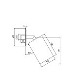 Alpi Loud Deszczownica regulowana chrom LDP03CR