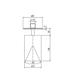 Alpi Loud Deszczownica regulowana chrom LDS03CR