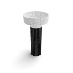 Antonio Lupi 024 Umywalka wolnostojąca na postumencie Ø 45 cm Marmo Carrara 024