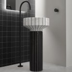 Antonio Lupi 024 Umywalka wolnostojąca na postumencie Ø 45 cm Marmo Carrara 024