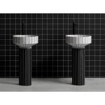 Antonio Lupi 024 Umywalka wolnostojąca na postumencie Ø 45 cm Marmo Carrara 024